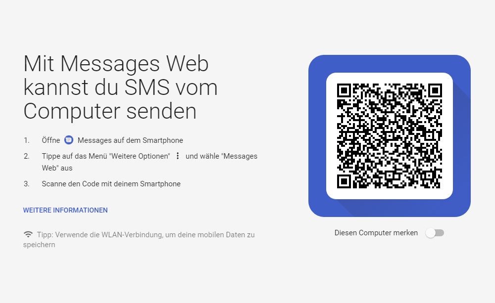 Messages Web Screenshot