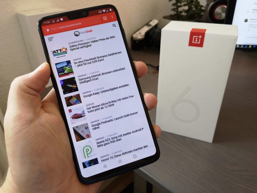 OnePlus 6 Front Header