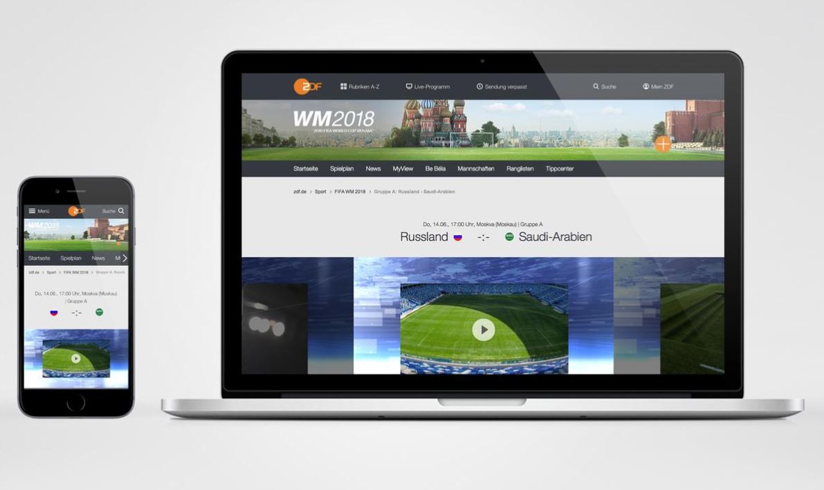 ZDFmediathek WM 2018 App