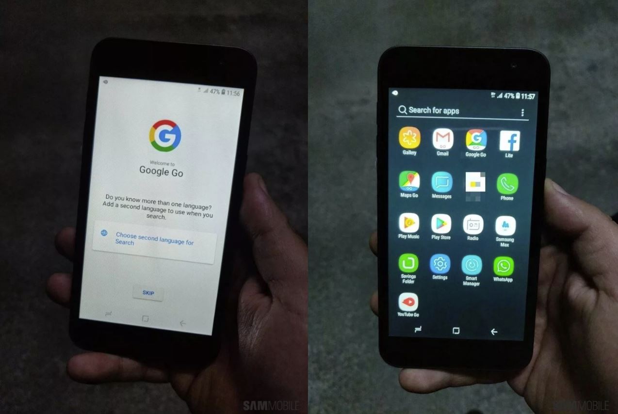 Android Go Samsung-Smartphone Leak