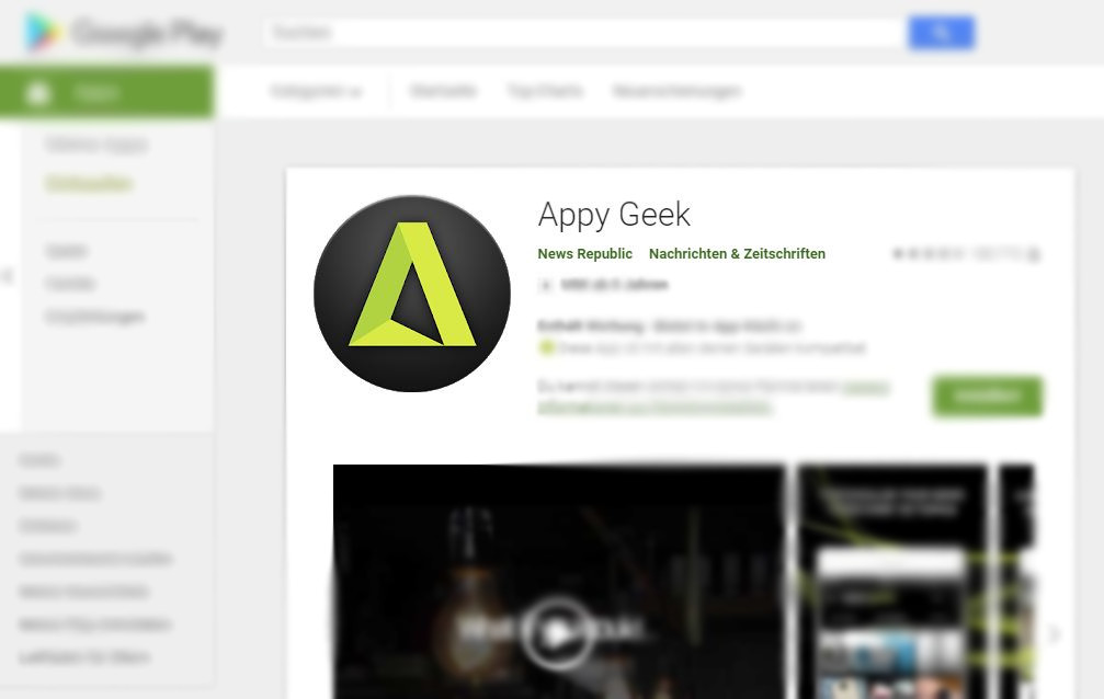 Appy Geek Play Store Header