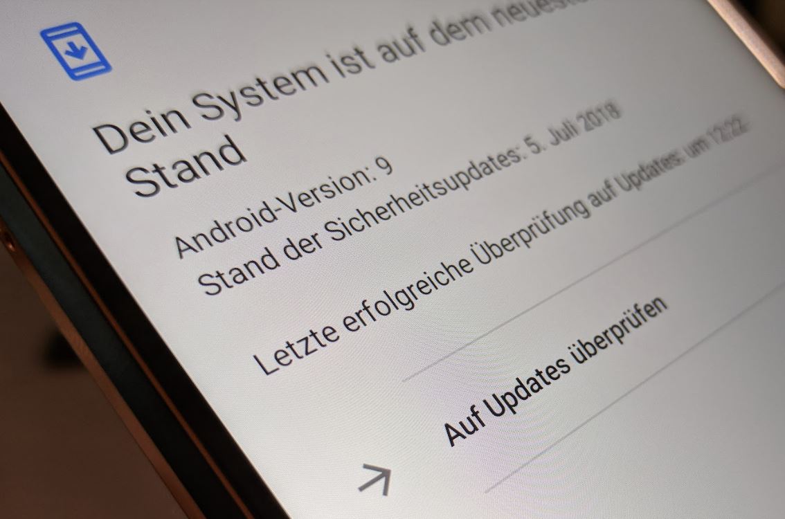 Update Systemeinstellungen Header