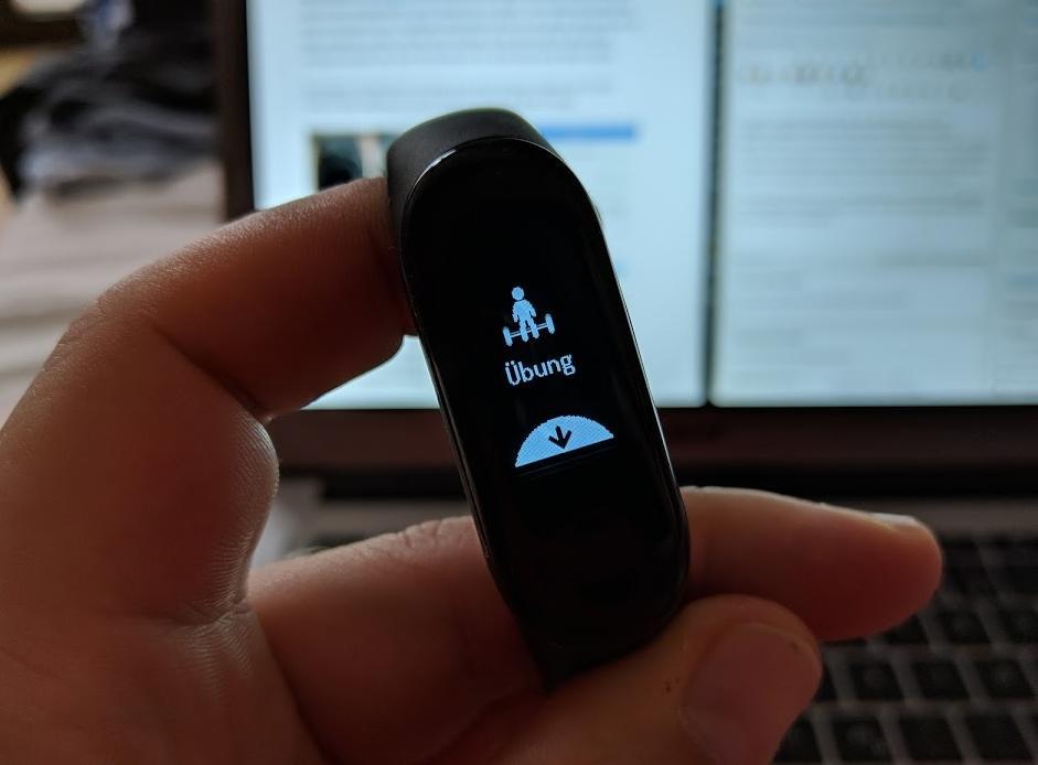 Xiaomi Mi Band 3 Übung