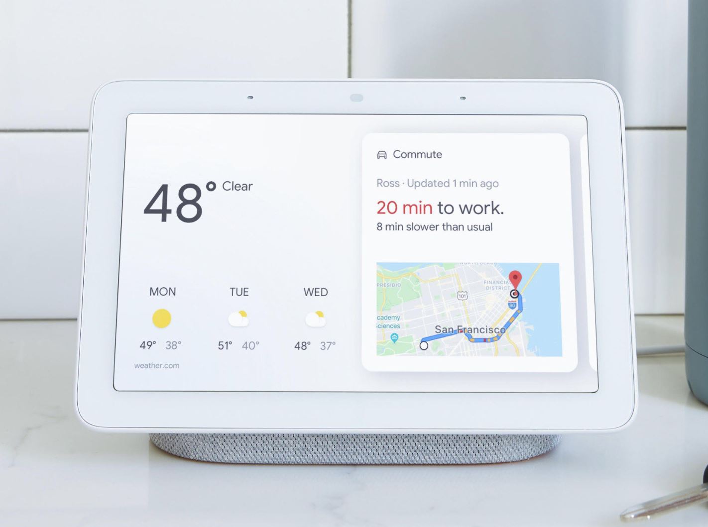 Google Home Hub Header