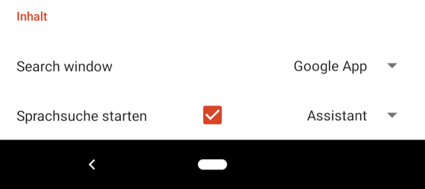 Nova Launcher Assistant Taste