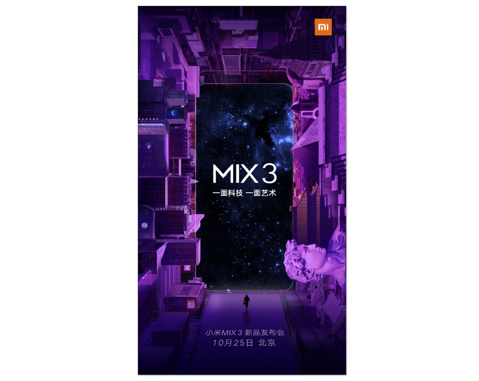 Xiaomi Mi Mix 3 Oktober Teaser