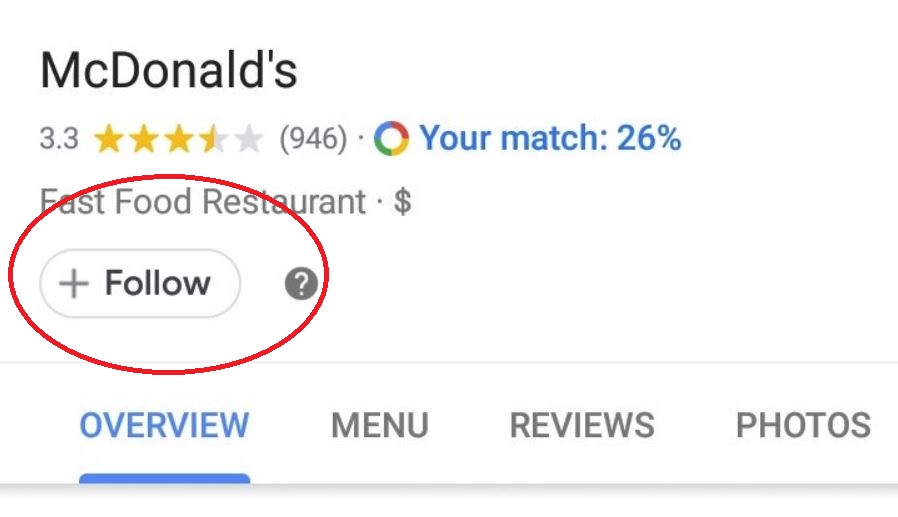 Google Maps Folgen taste
