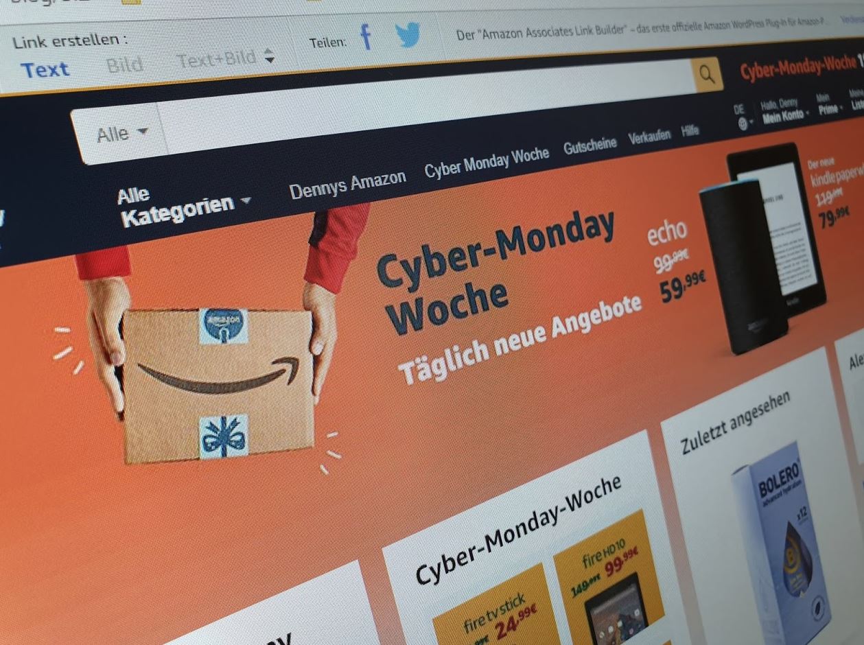 Amazon Cyber Monday Woche 2018 Header