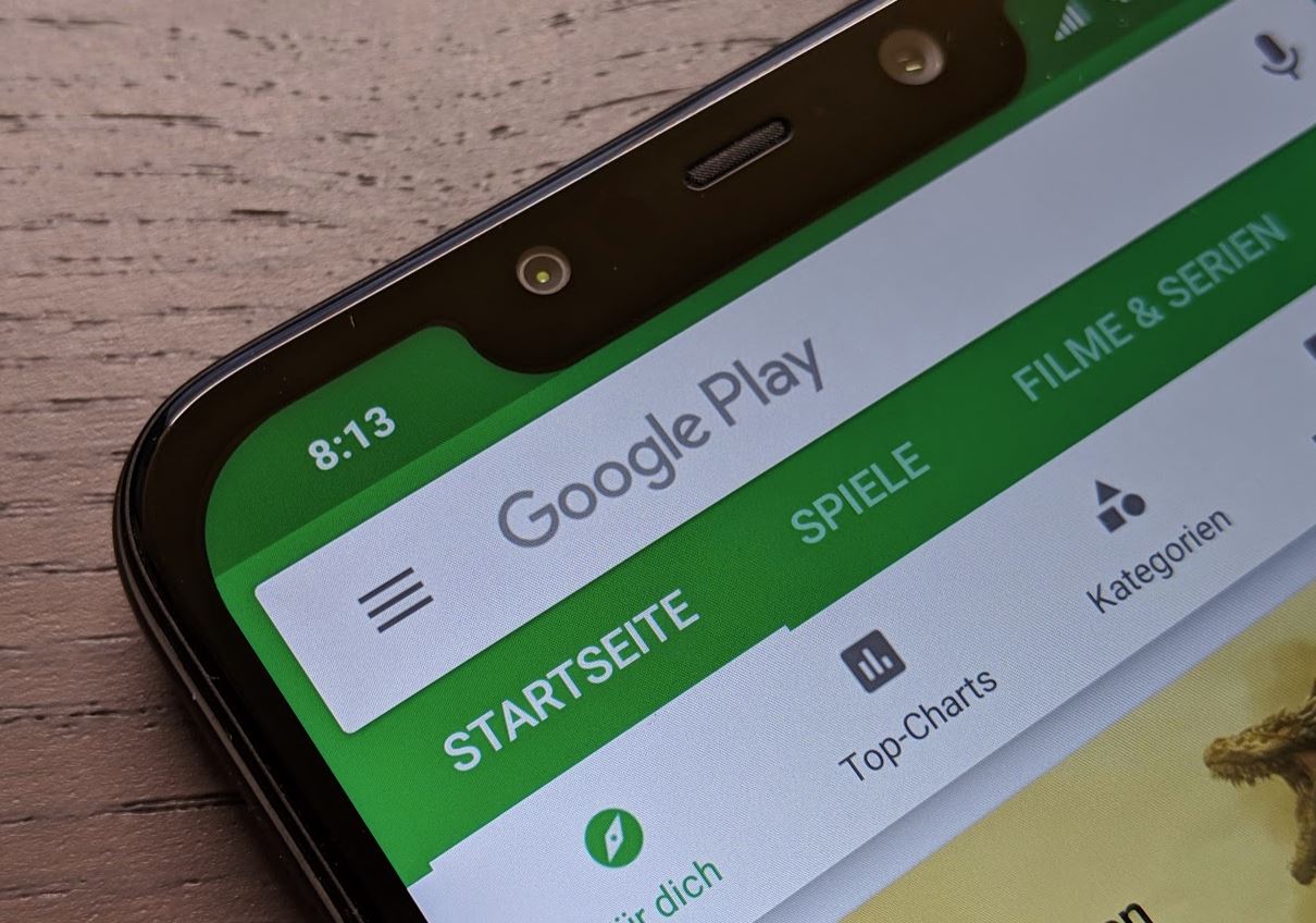 Google Play Store Header