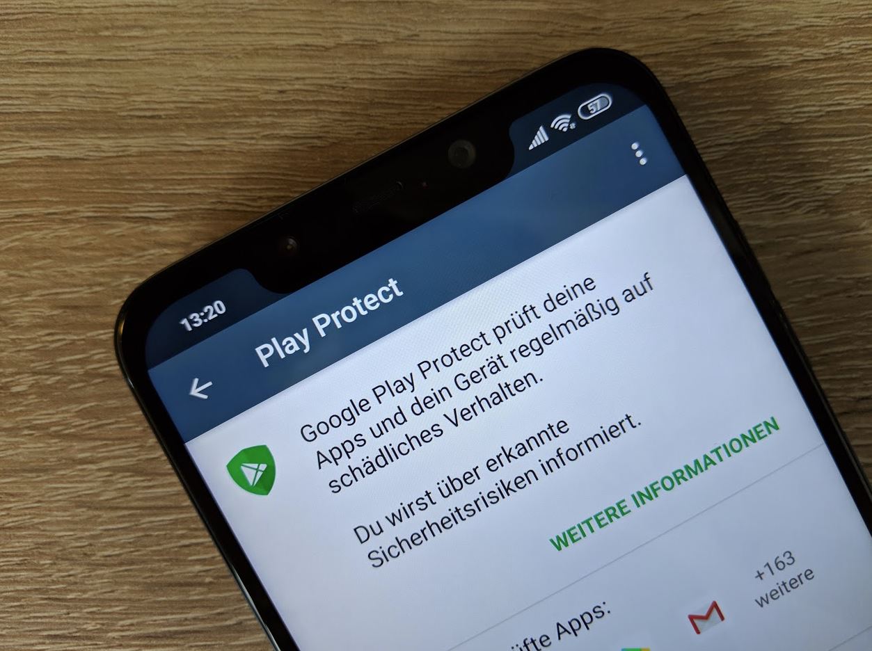 Google Play Protect Header