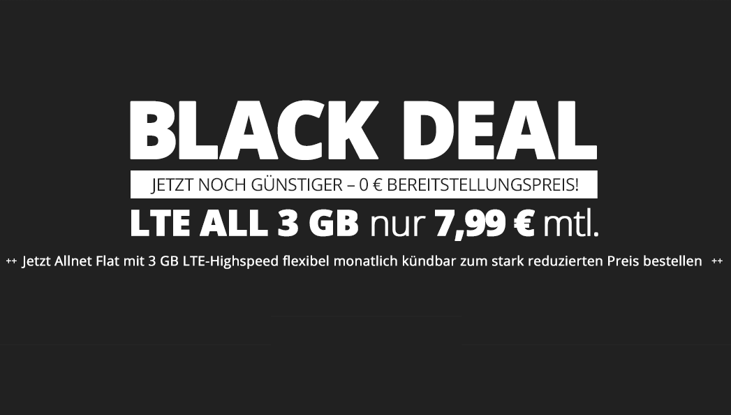 winSIM Black Deal 3 GB Allnet Flatrate