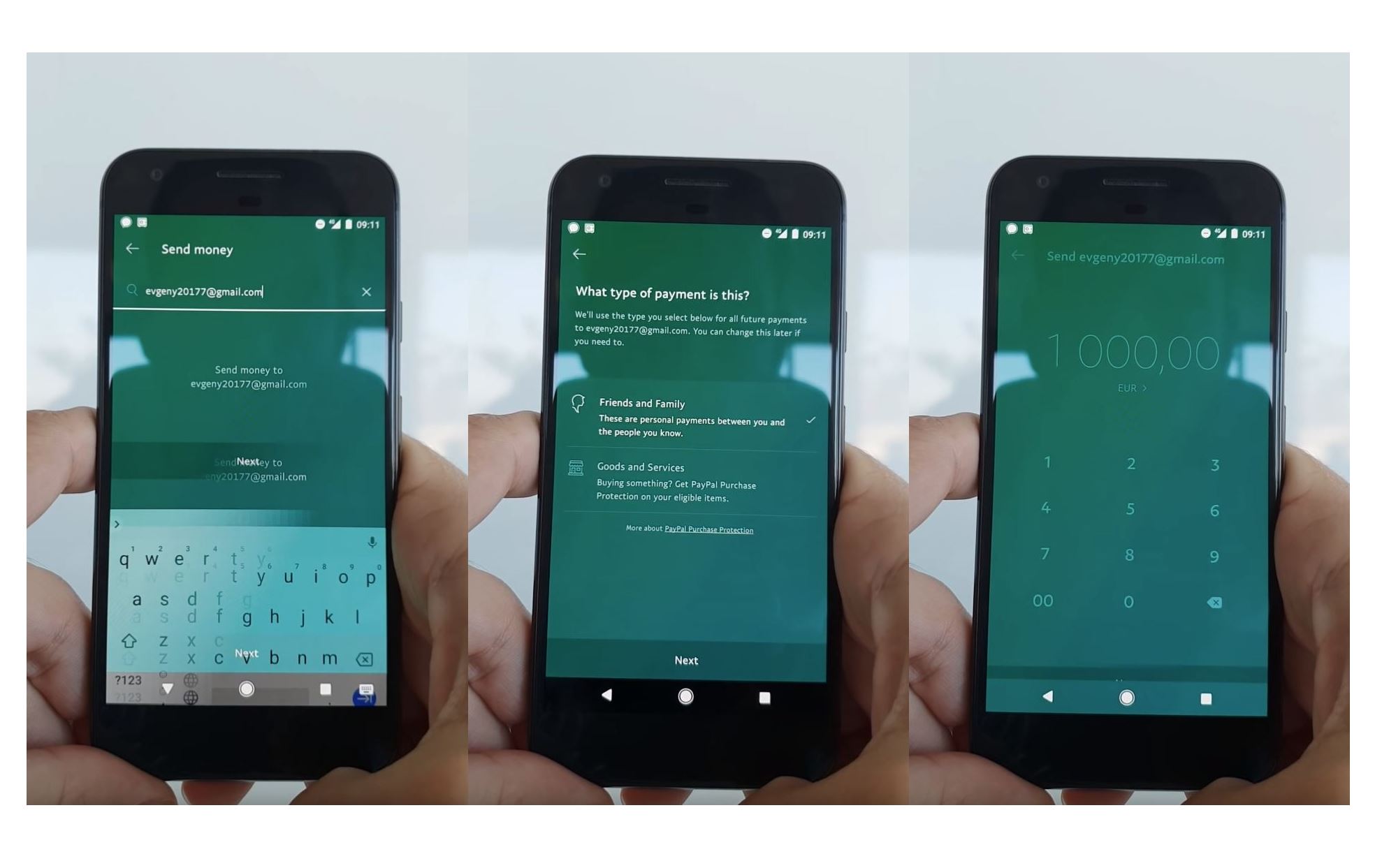 1000 Euro Paypal Schad-App