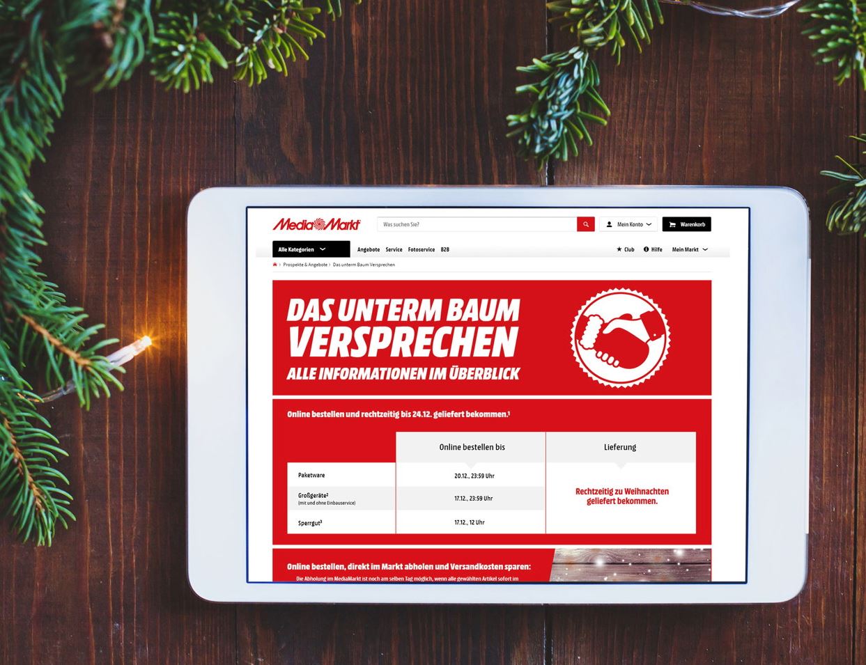 Bestellfristen MediaMarkt 2018