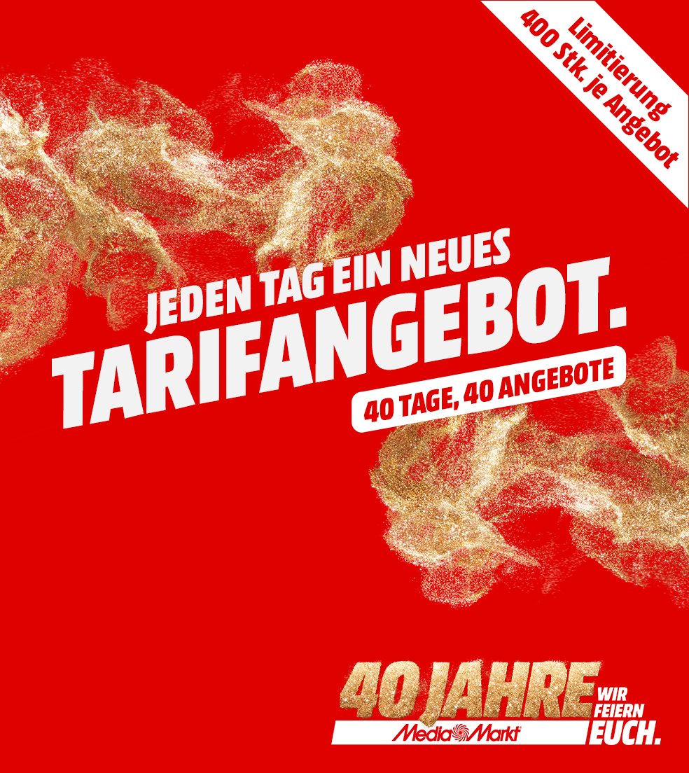 40 Jahre MediaMarkt Tarifwelt Angebote