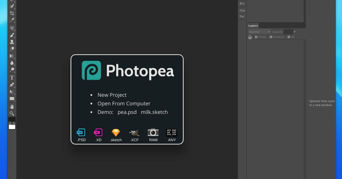 Photopea Screenshot