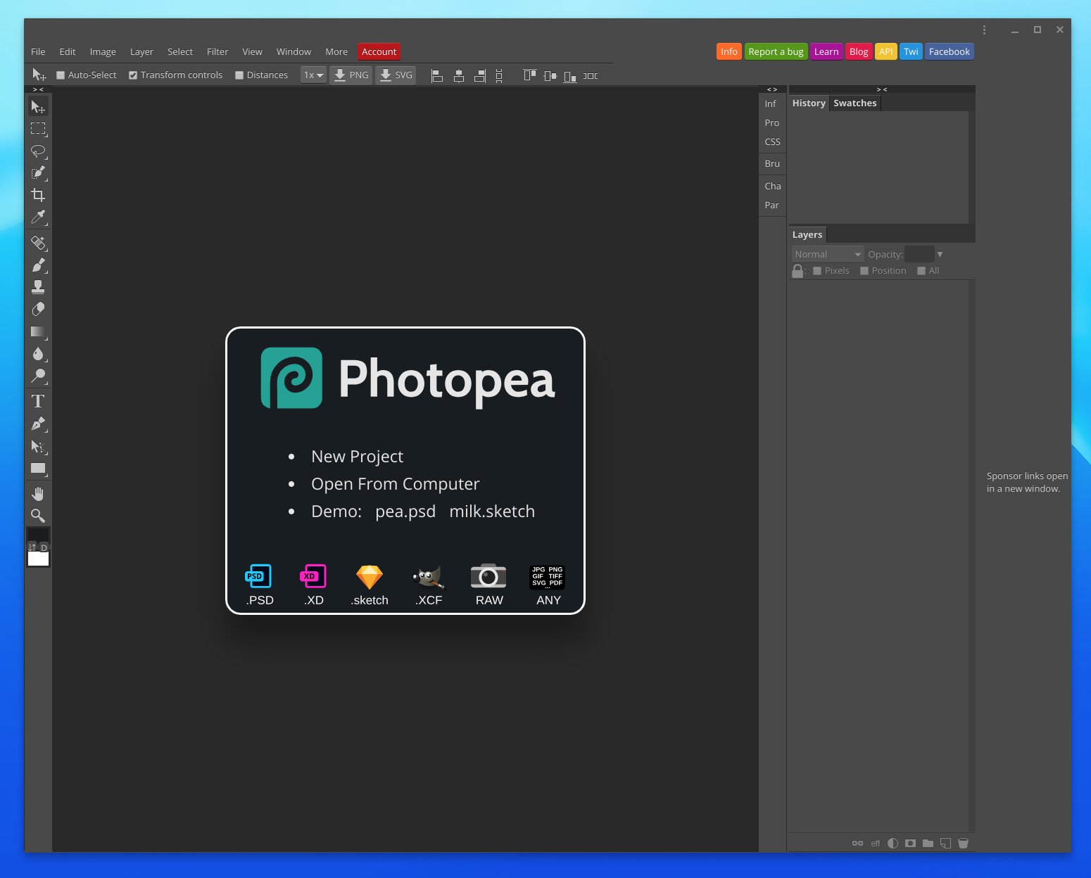 Photopea Screenshot