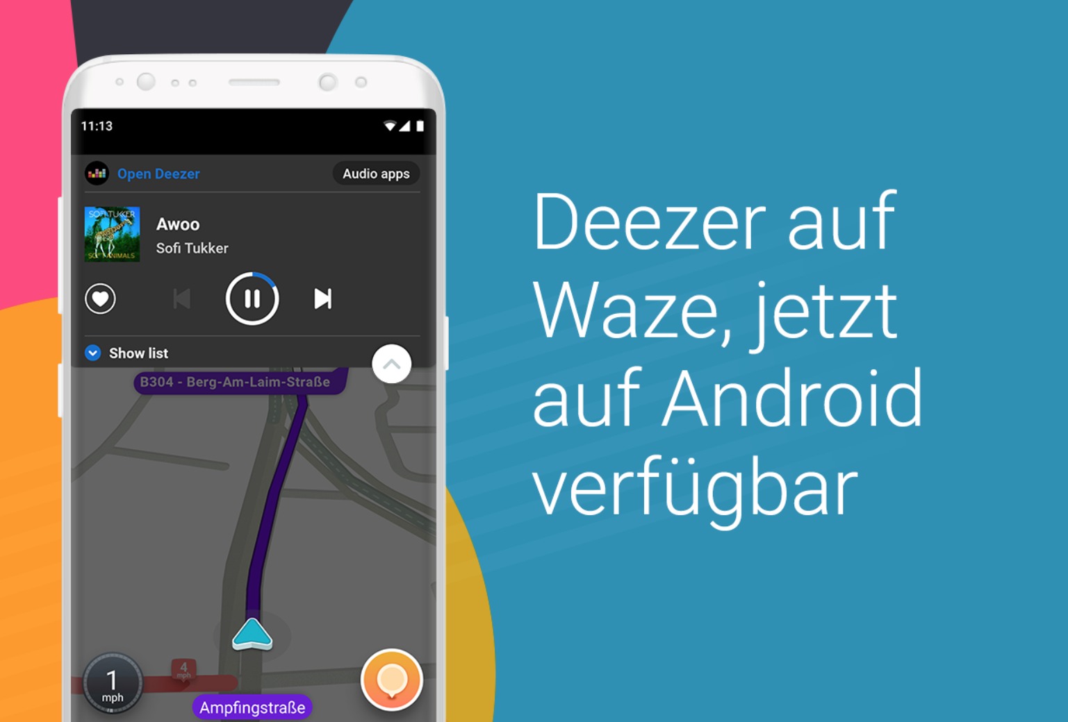 Deezer Waze Header
