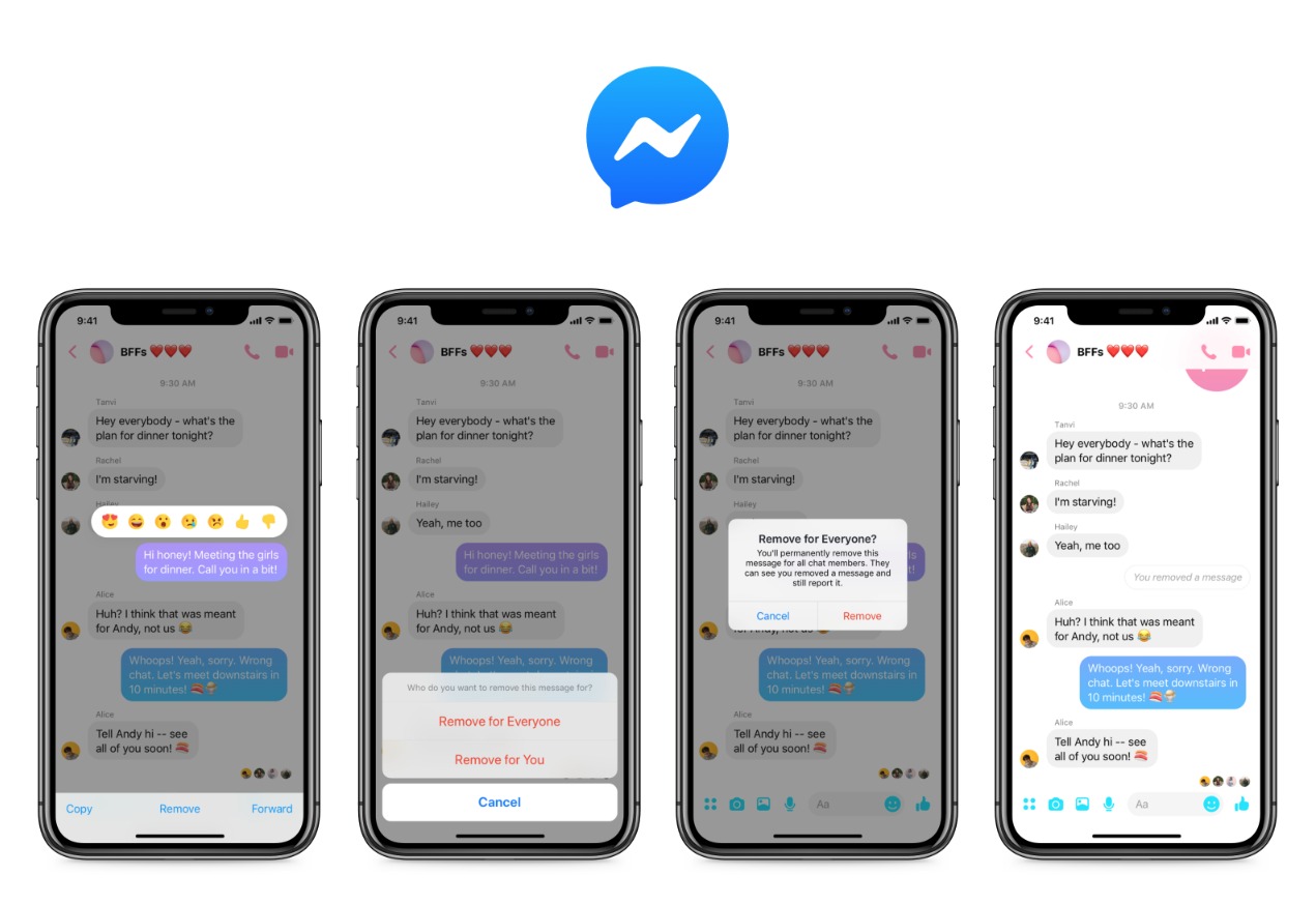 Messenger Nachrichten Löschen 2019 Header