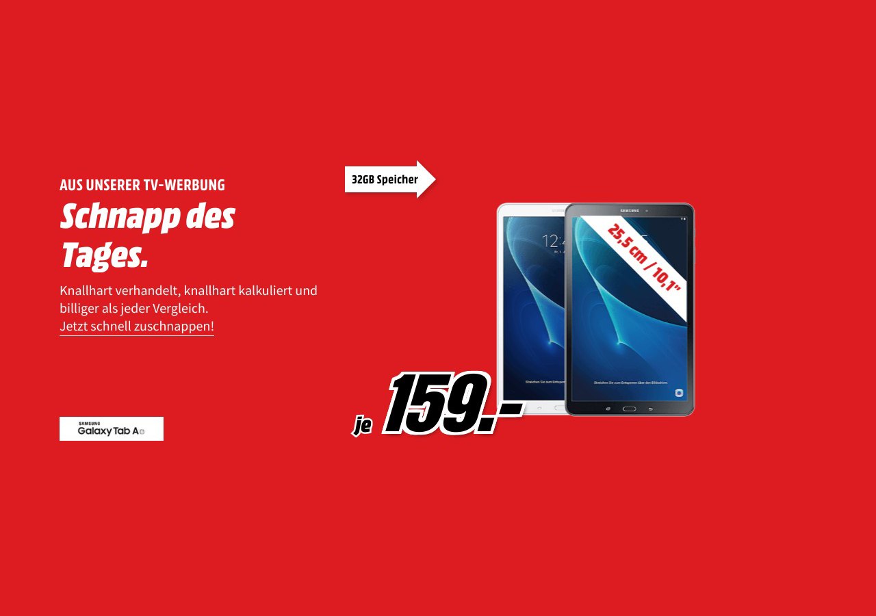 schnapp des Tages galaxy tab a