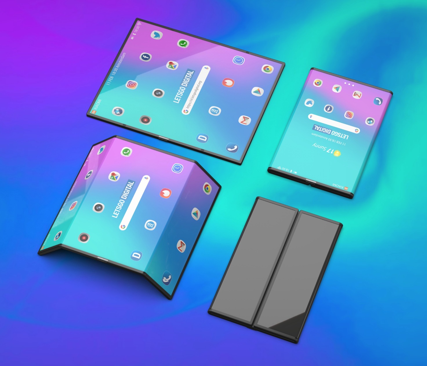 Xiaomi Falt Smartphone Konzept