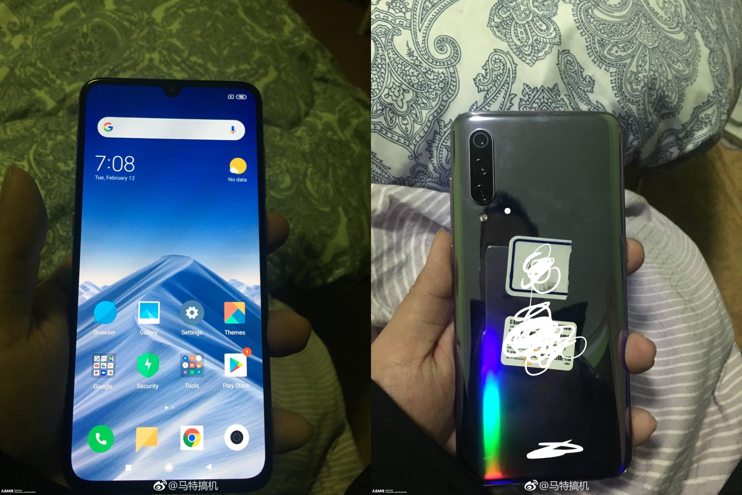 Xiaomi Mi 9 Black Leak