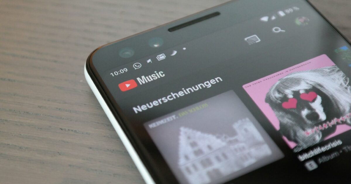 YouTube Music Header