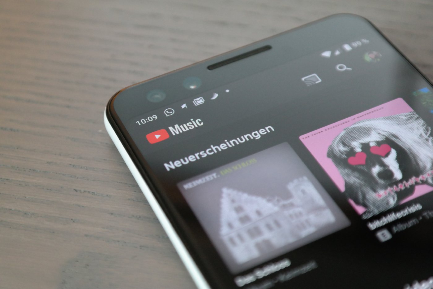 YouTube Music Header