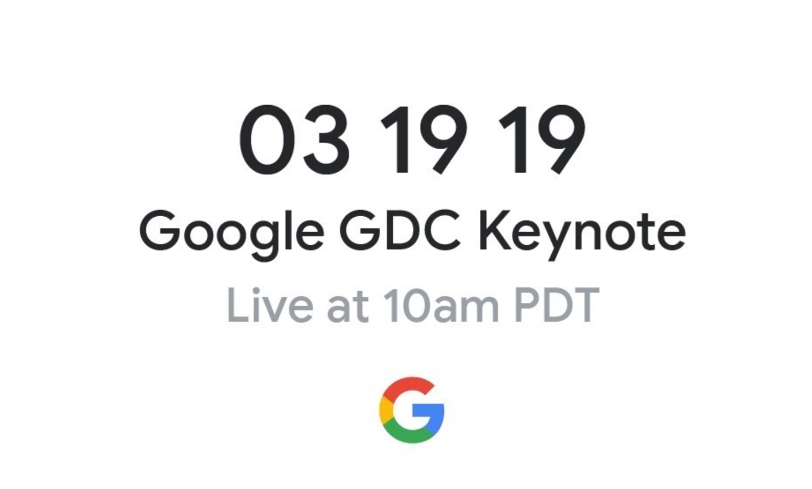 Google GDC Livestream Teaser