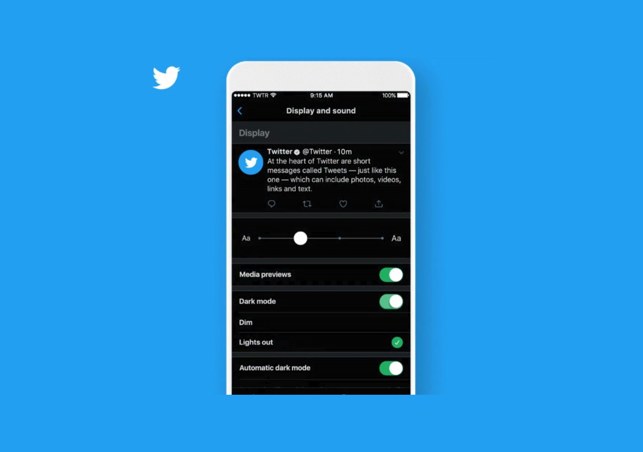 Twitter Nachtmodus Header