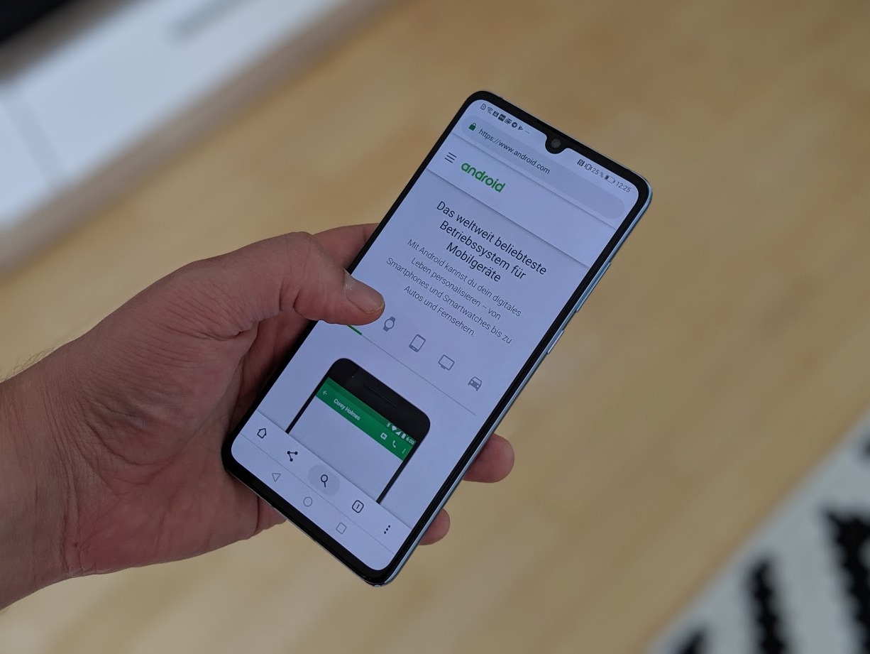 Android Webseite Header