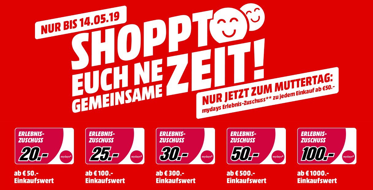 MediaMarkt Aktion Muttertag Mai 2019