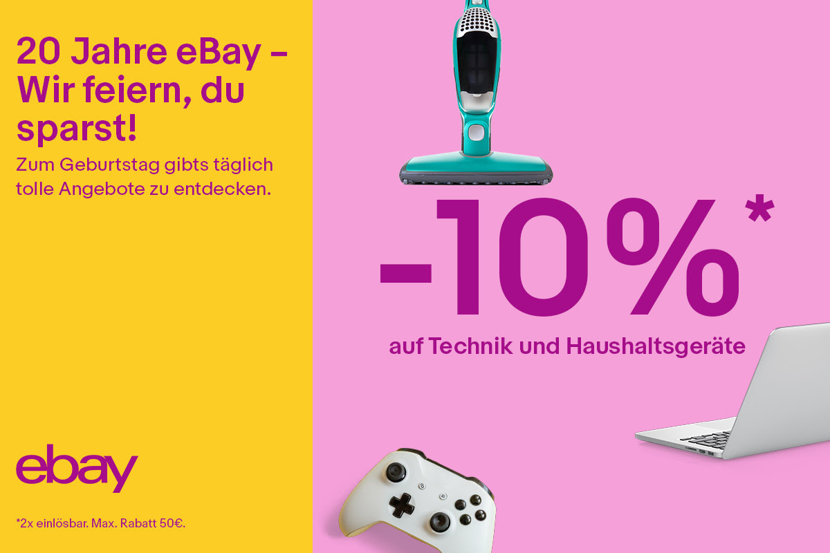 20 Jahre Ebay 10 Prozent Rabatt