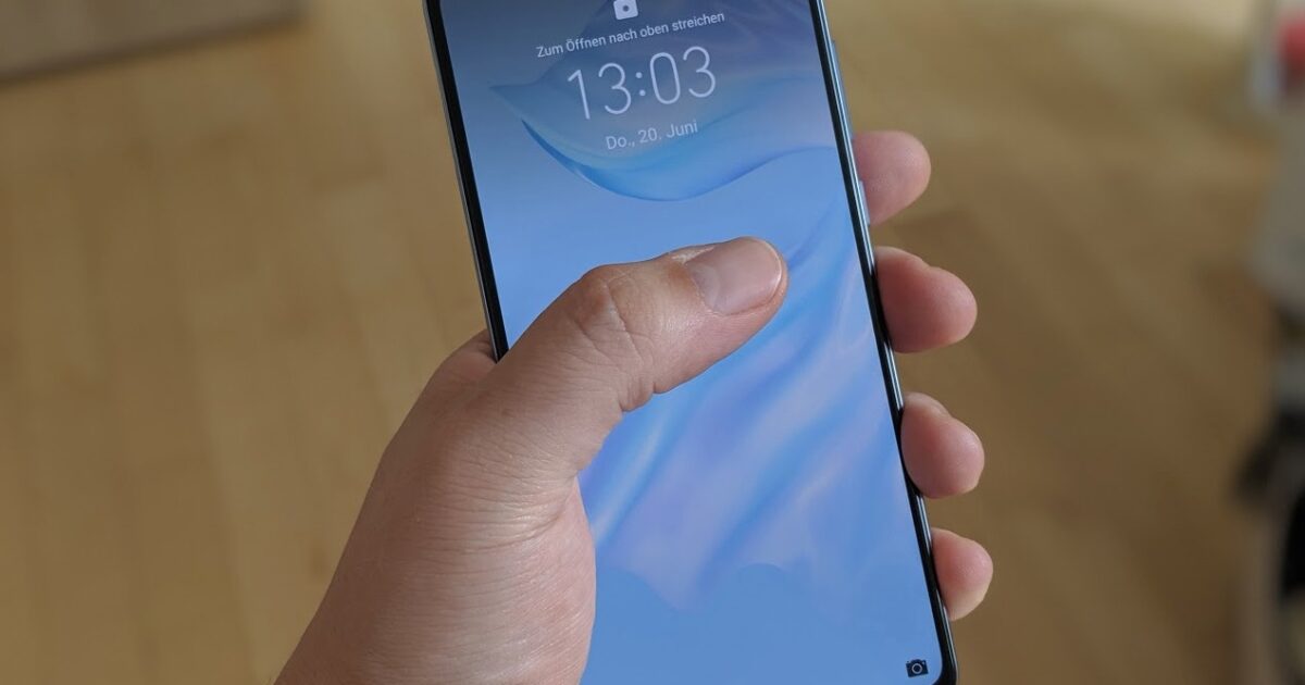 Huawei P30 Testbericht Display Header