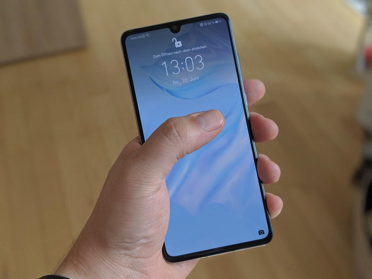 Huawei P30 Testbericht Display Header