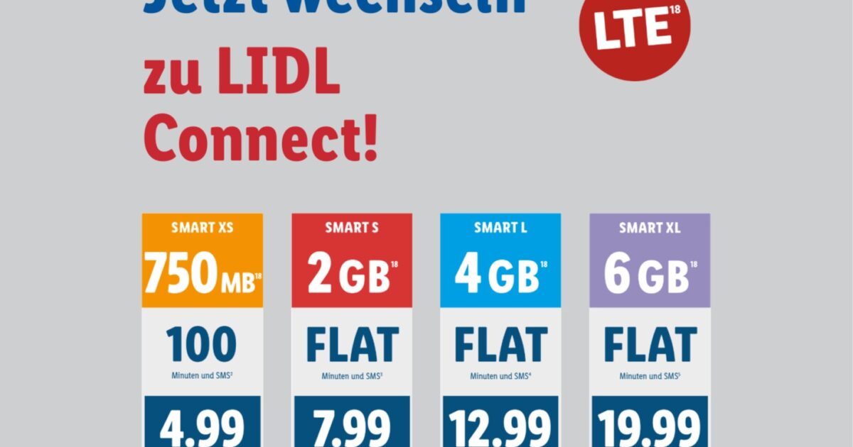 Lidl Connect LTE Juli 2019