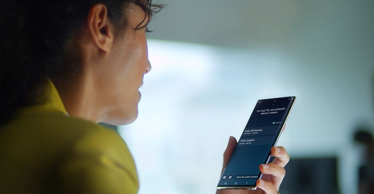 Samsung Galaxy Note 10 Bixby Header