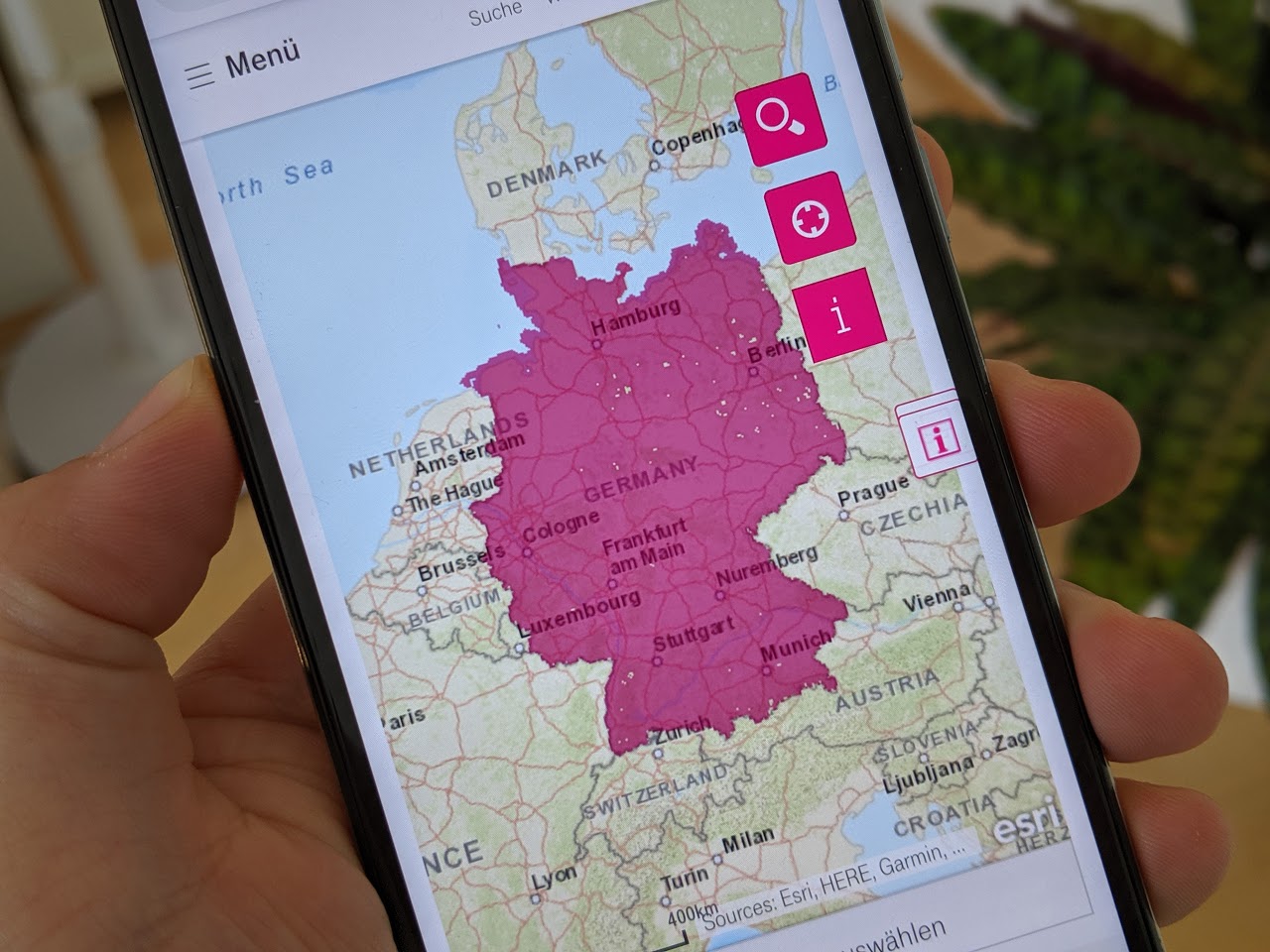Telekom Netzausbau Abdeckungskarte Header