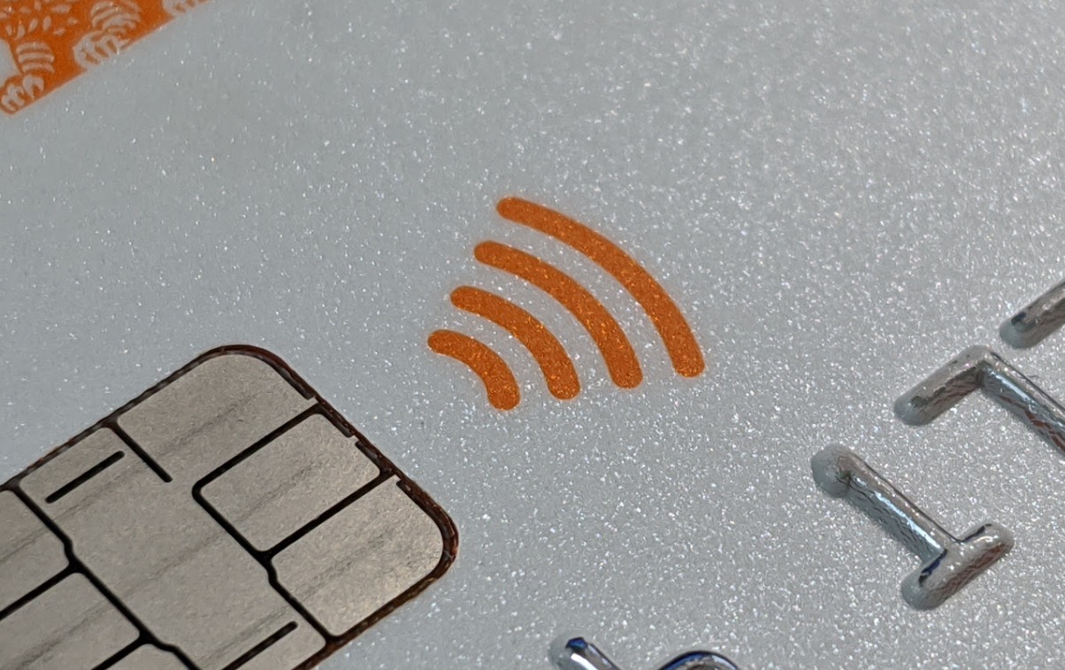 Kreditkarte NFC Symbol Kontaktlos
