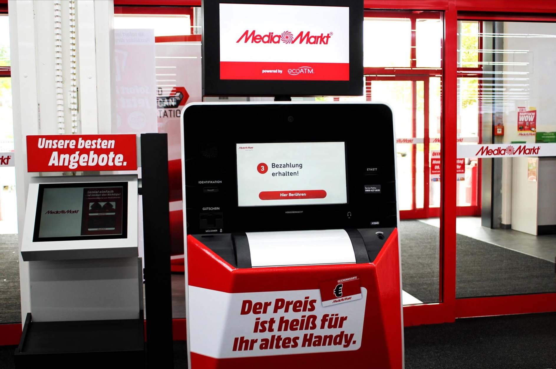 Media-Markt testet Automat für alte Handys