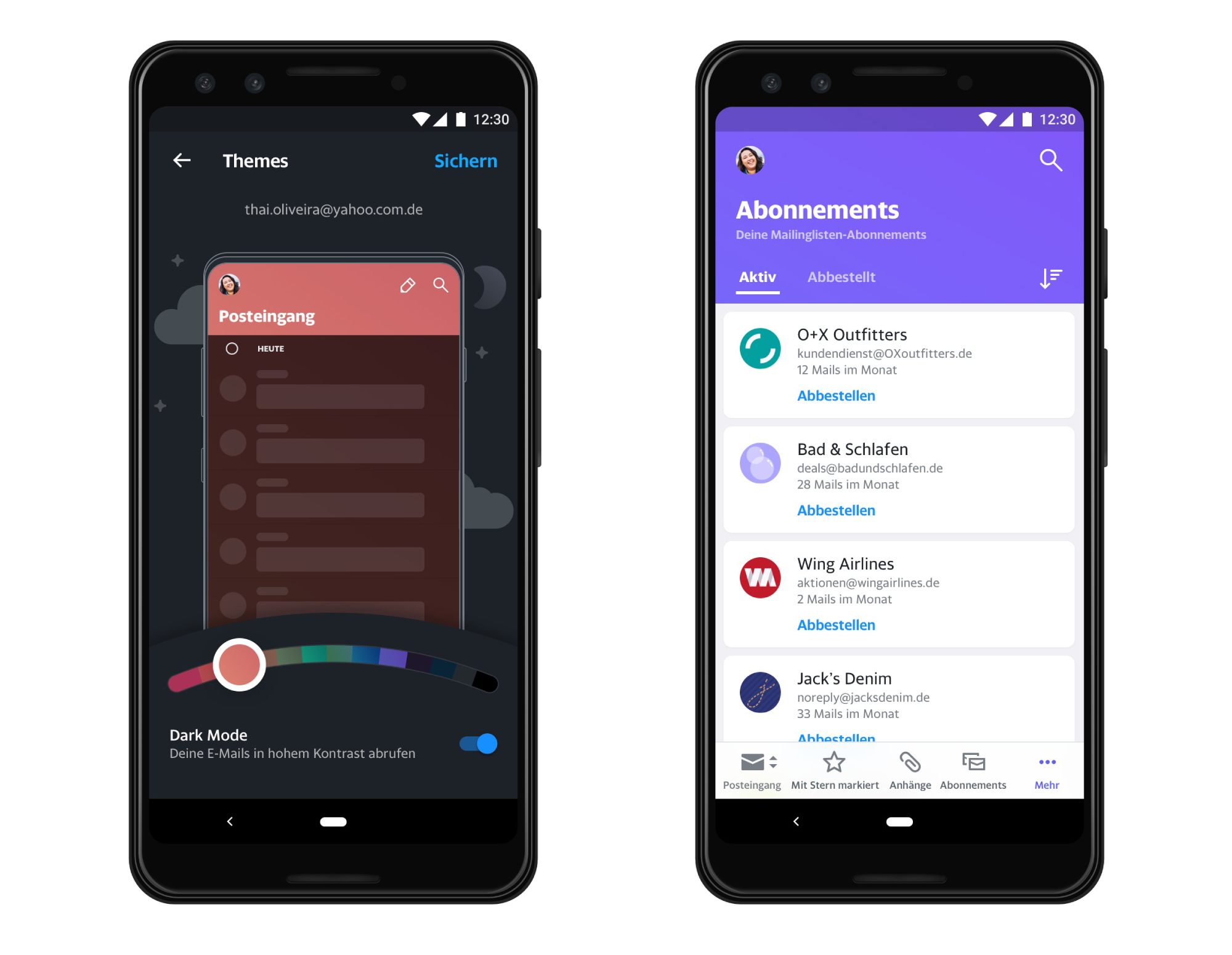 Einige Neuerungen: Yahoo Mail in neuer Version für Android