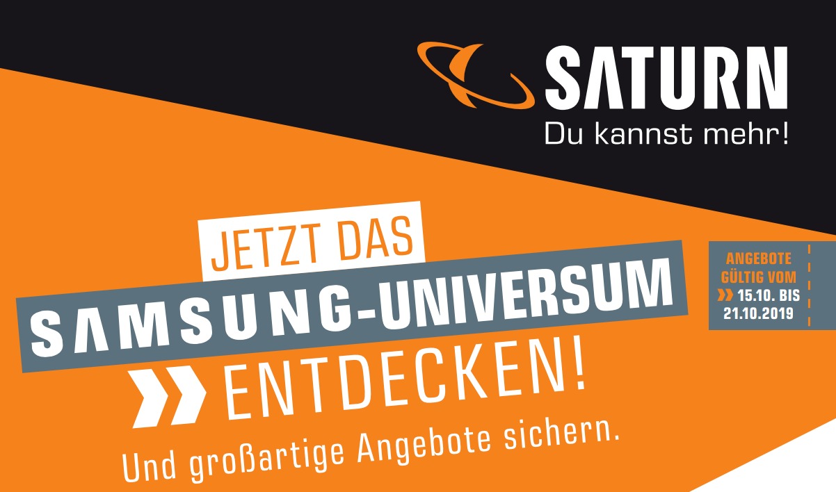 Saturn Samsung Flyer Prospekt Oktober 2019