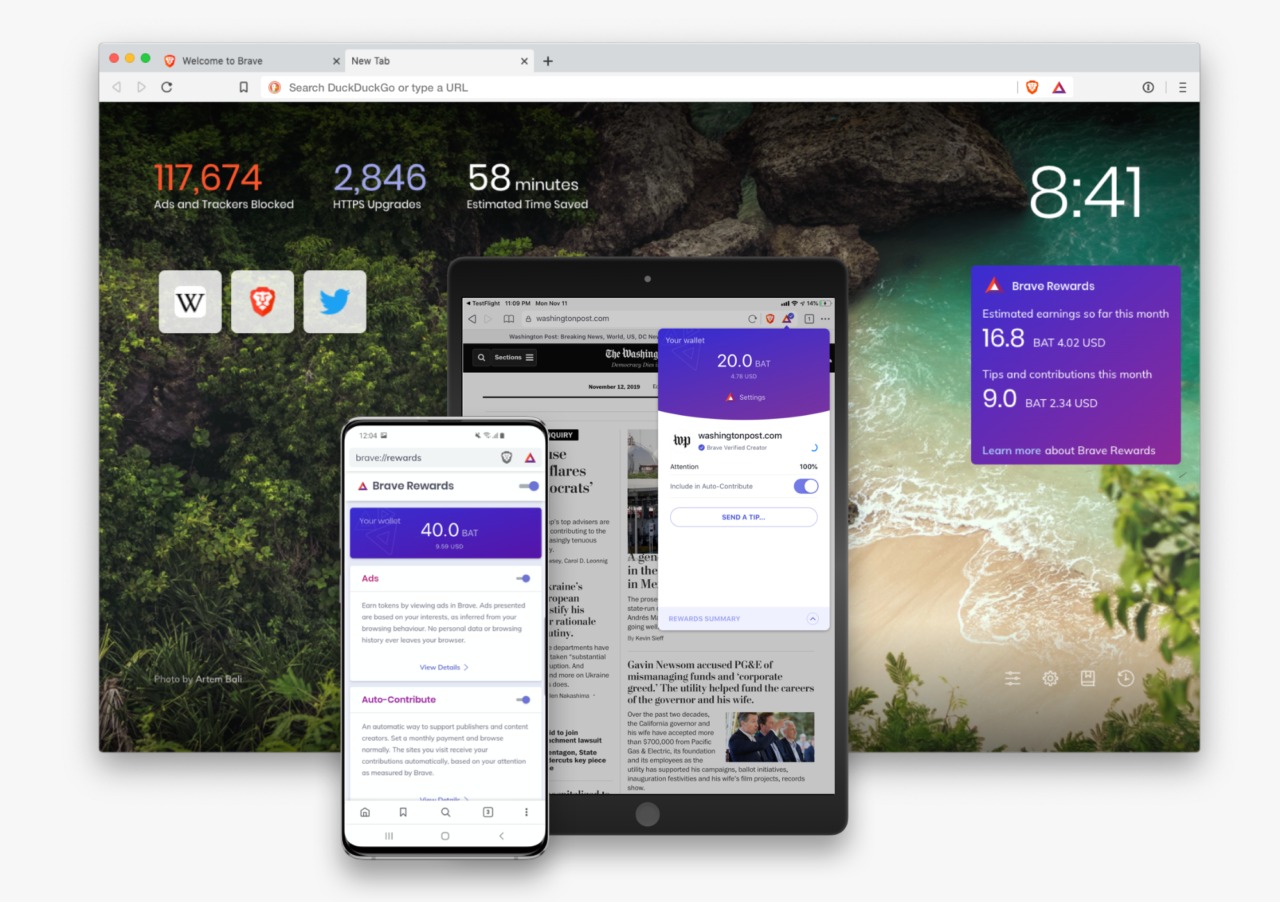 Brave Browser Header
