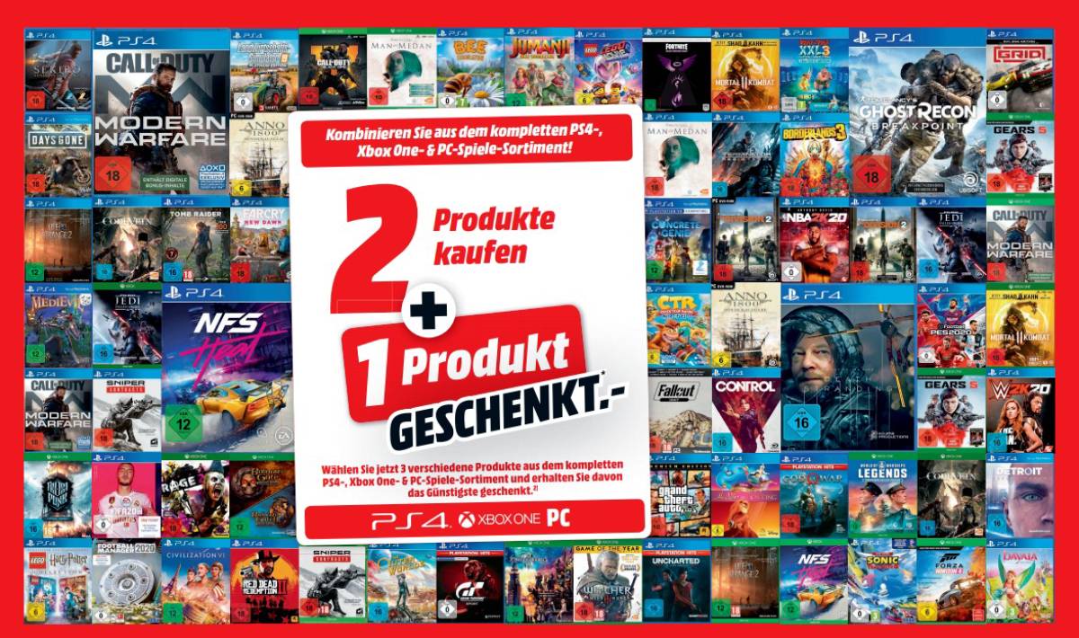 3 für 2 Aktion MediaMarkt