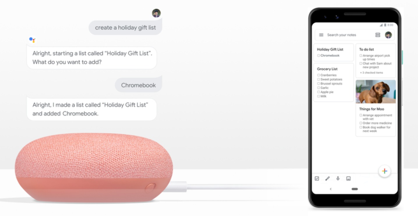 Google Assistant Keep