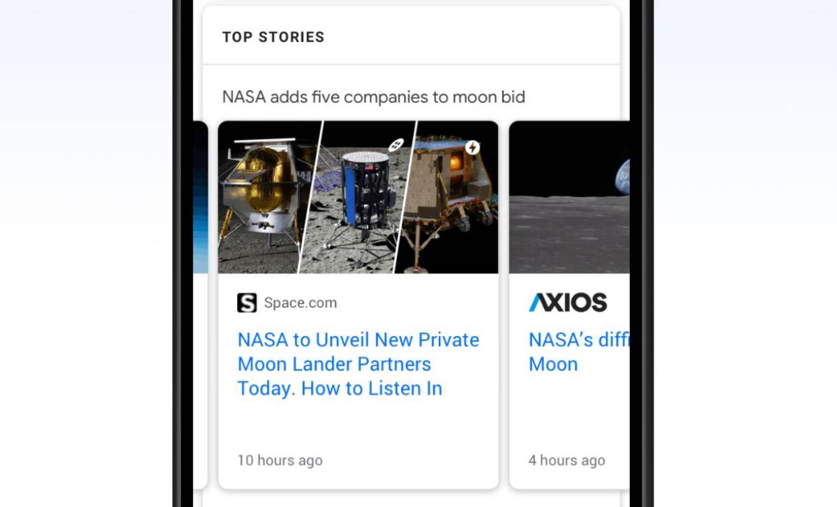 Google News Karussell Top Stories