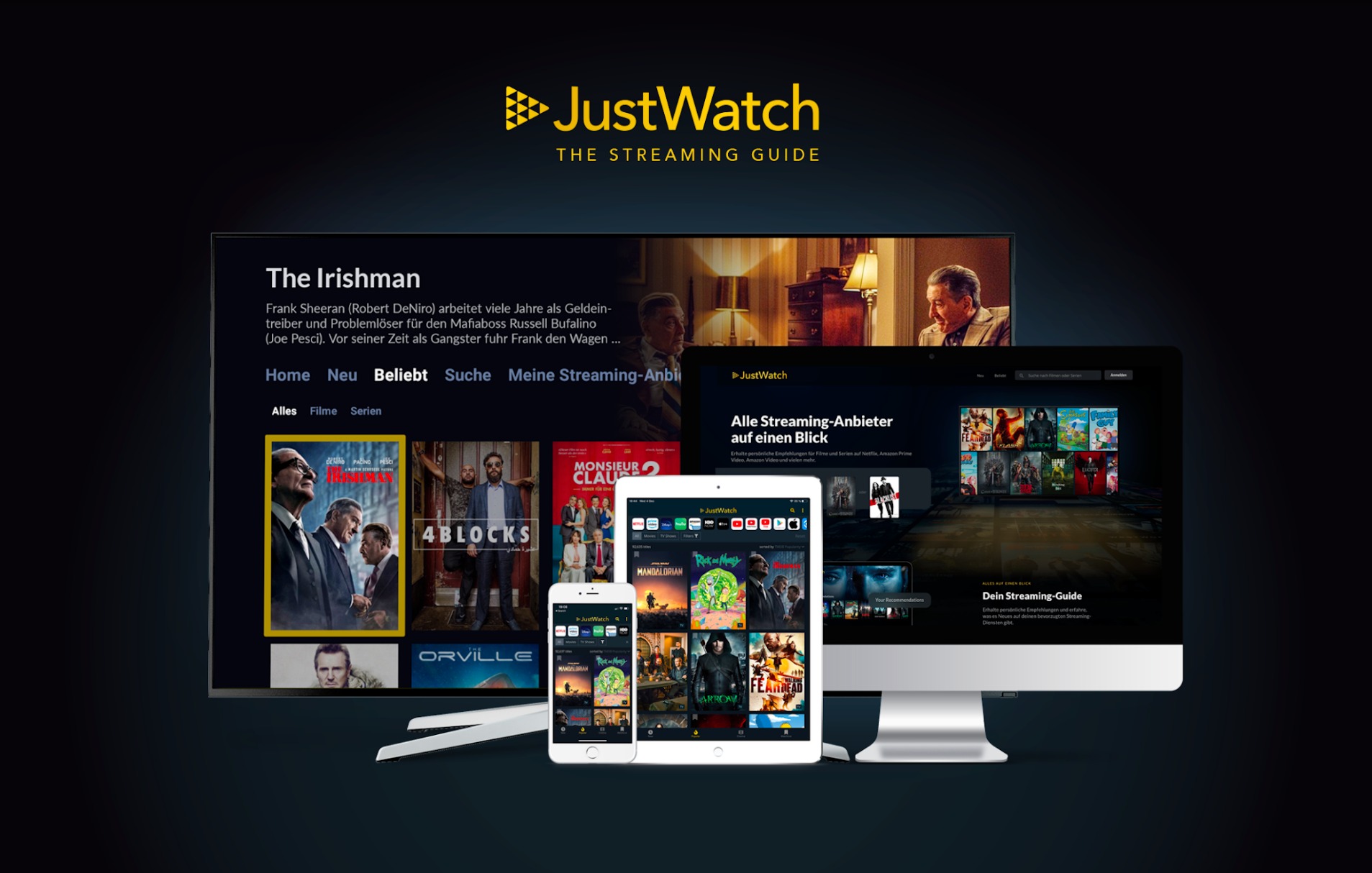 JustWatch StreamingProgrammführer für Android TV, Fire TV und Co.
