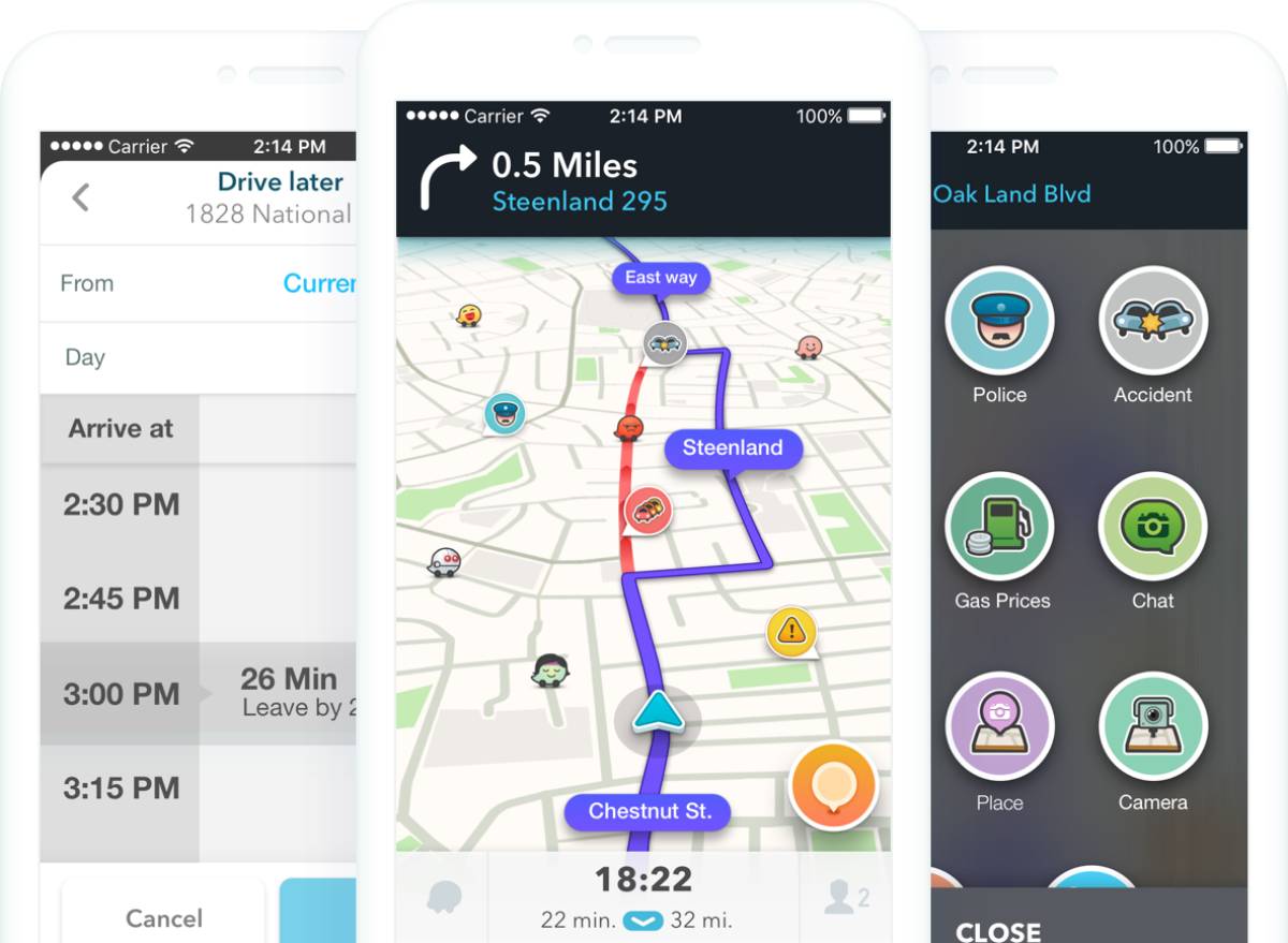 Waze App Header