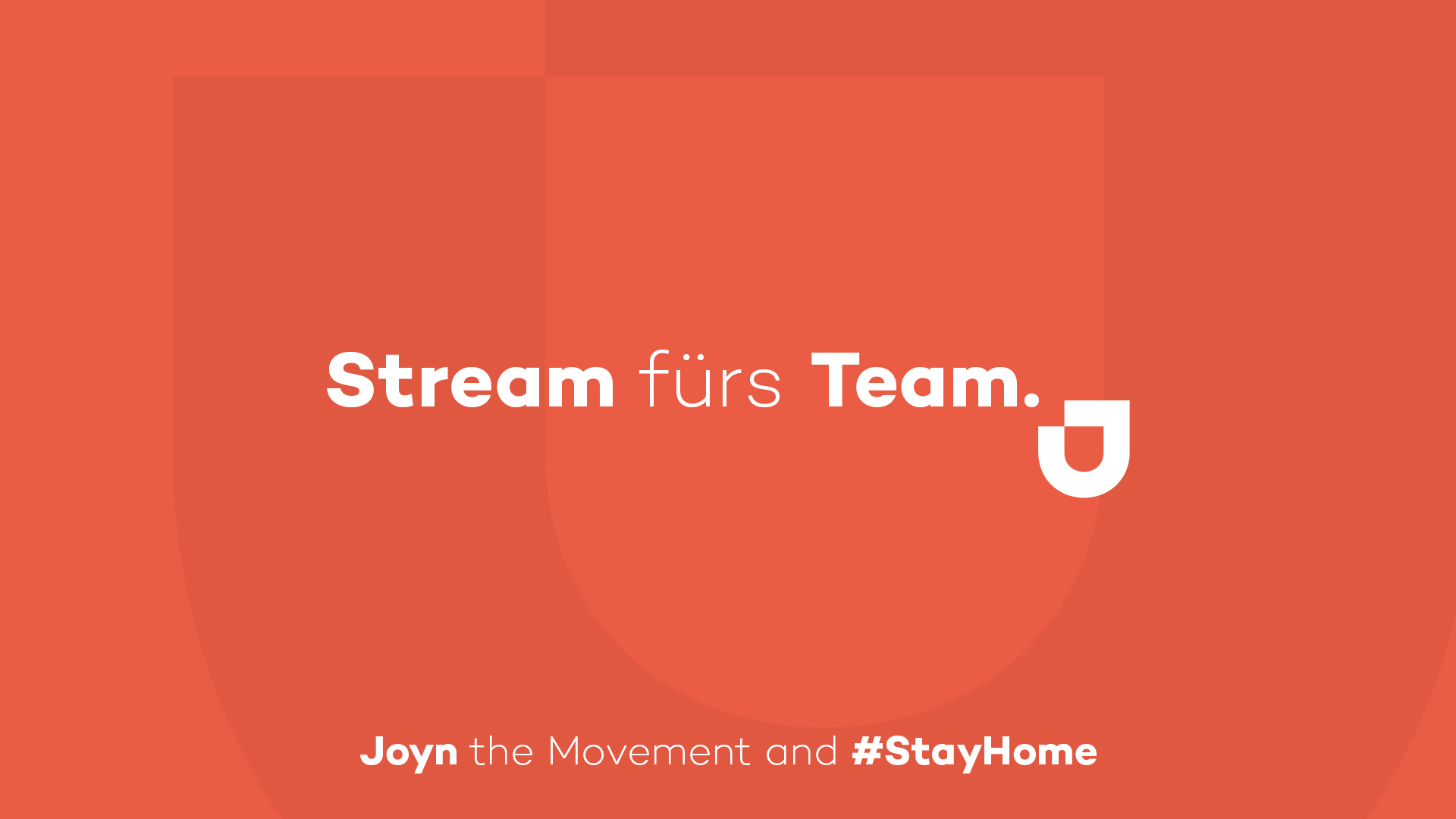 Stream Fürs Team. Joyn The Movement And #stayhome