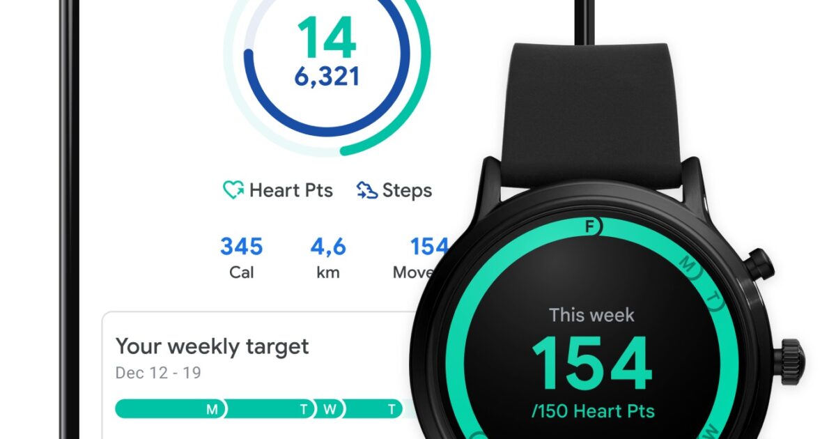 Google Fit Schritte Redesign Header