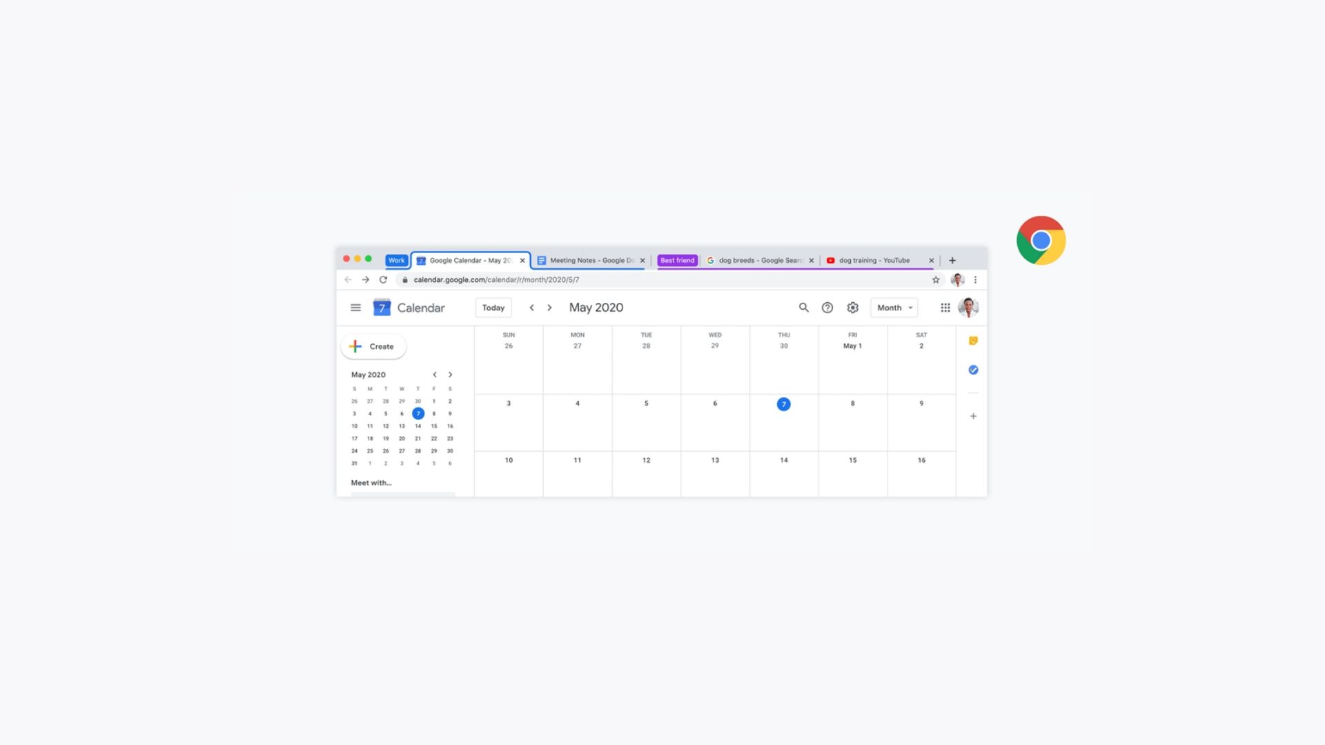 Google Chrome Tab Groups Beta Header